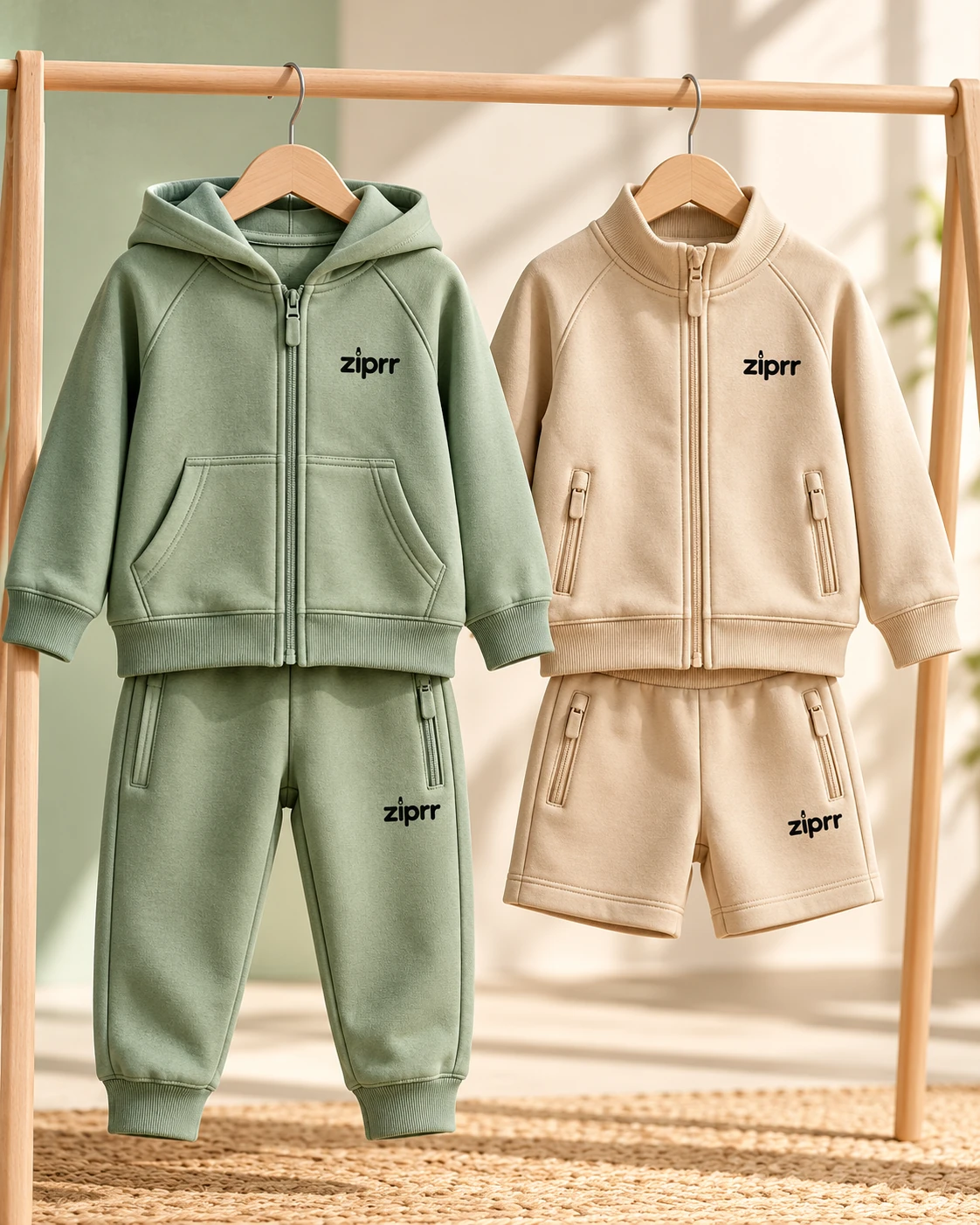 Junior Pastel Organic Cotton Sweat Set angle 3